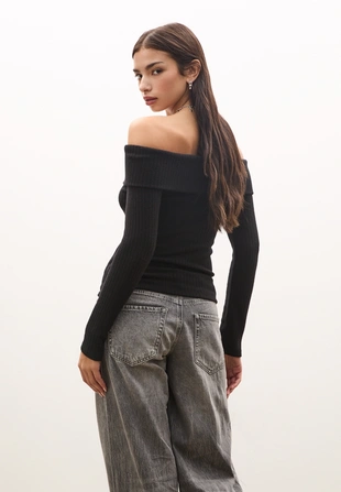 Футболка с открытыми плечами- Заказать в России