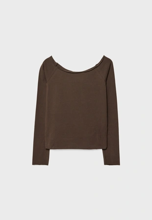 Футболка с открытыми плечами- Заказать в России