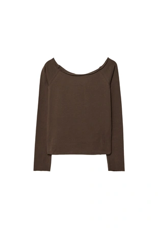 Футболка с открытыми плечами- Заказать в России