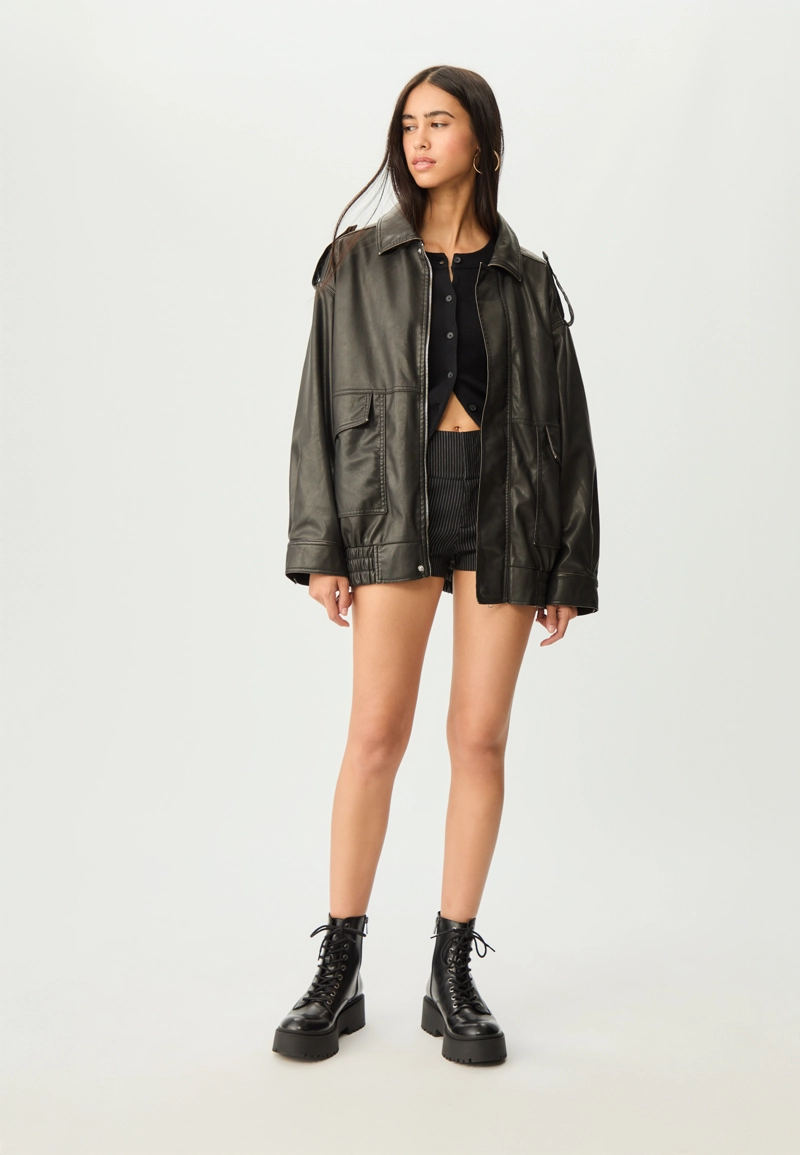 Куртка оверсайз с карманами