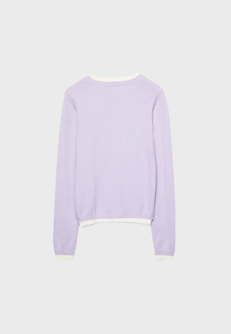 Джемпер трикотажный с ярким контрастом