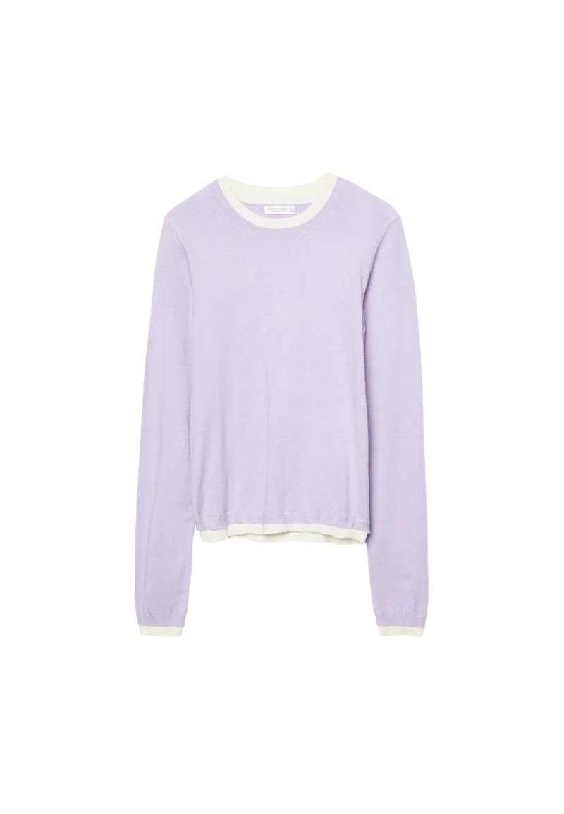 Джемпер трикотажный с ярким контрастом