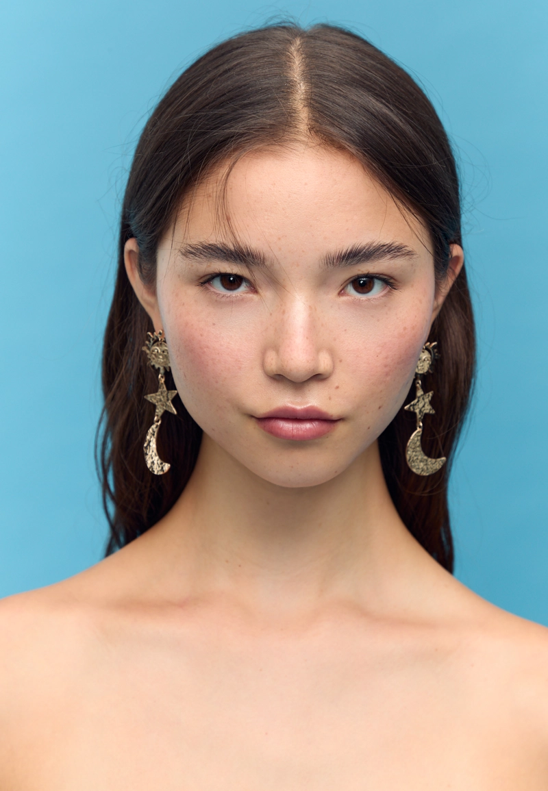 Серьги солнце, луна и звезды