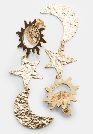 Серьги солнце, луна и звезды- Заказать в России