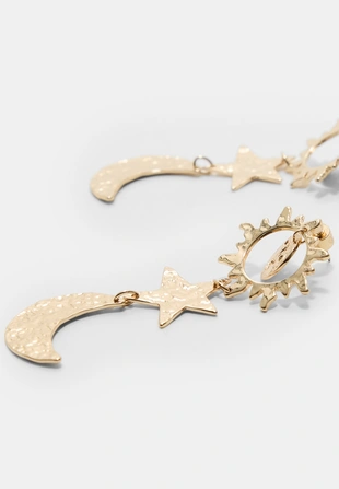 Серьги солнце, луна и звезды- Заказать в России