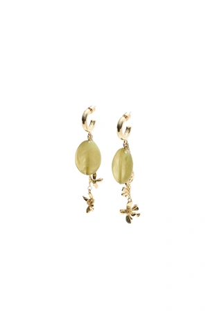 Длинные серьги с цветами- Заказать в России