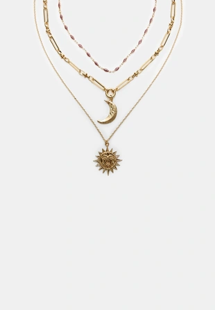 Набор из 3 кулонов «луна и солнце»- Заказать в России