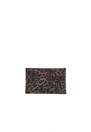 Косметичка на молнии с леопардовым принтом- Заказать в России