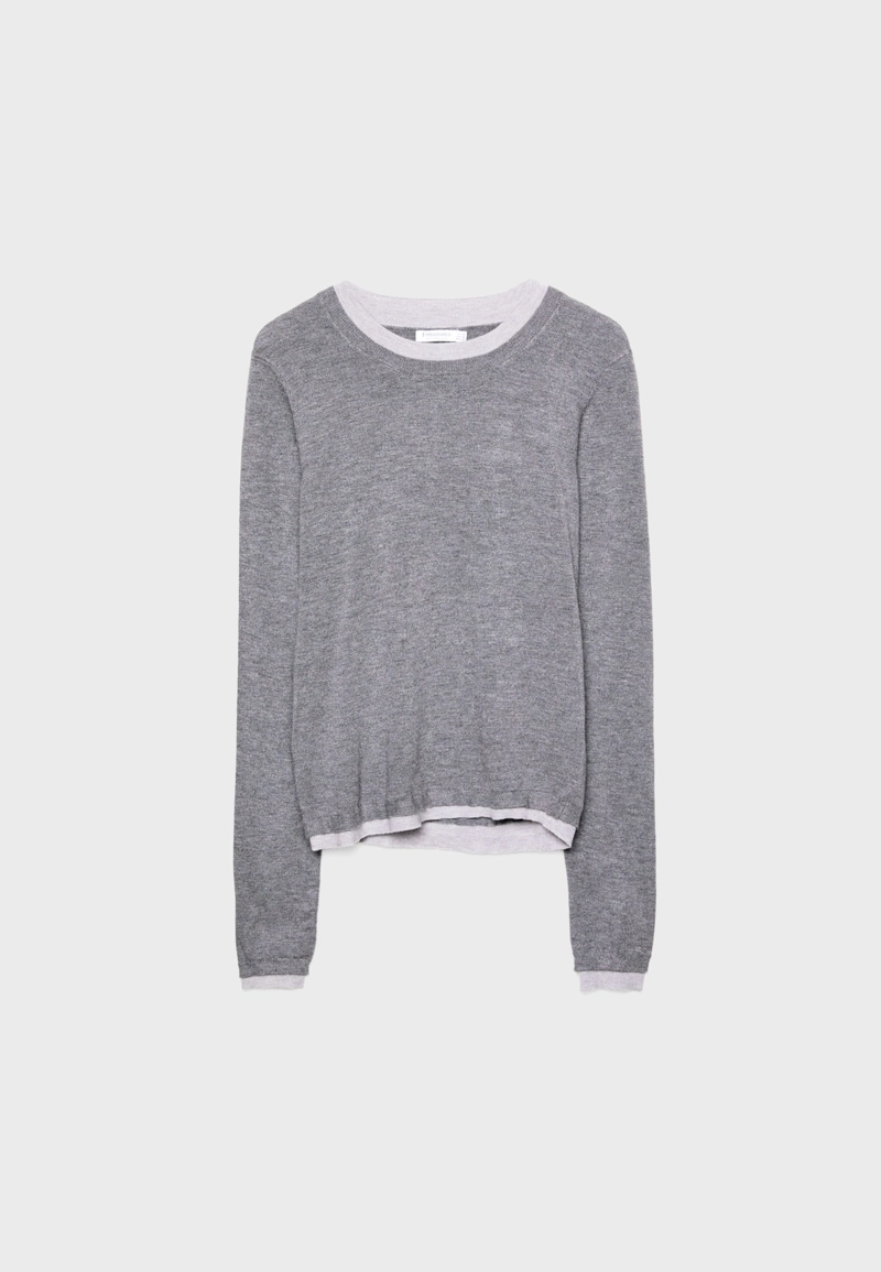 Джемпер трикотажный с ярким контрастом