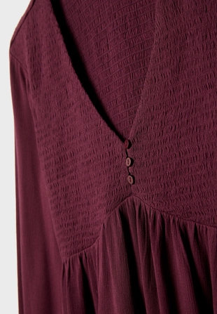 Легкая блузка с длинными рукавами- Заказать в России