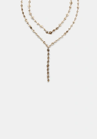 Колье-лариат с ромбами- Заказать в России