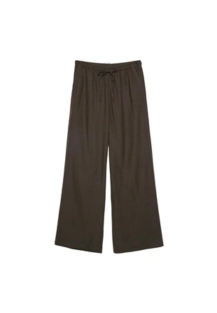 Льняные брюки на кулиске- Заказать в России