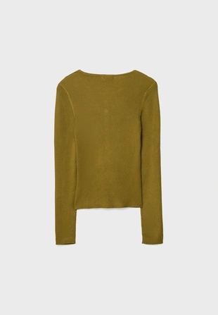 Кардиган в рубчик на пуговицах- Заказать в России