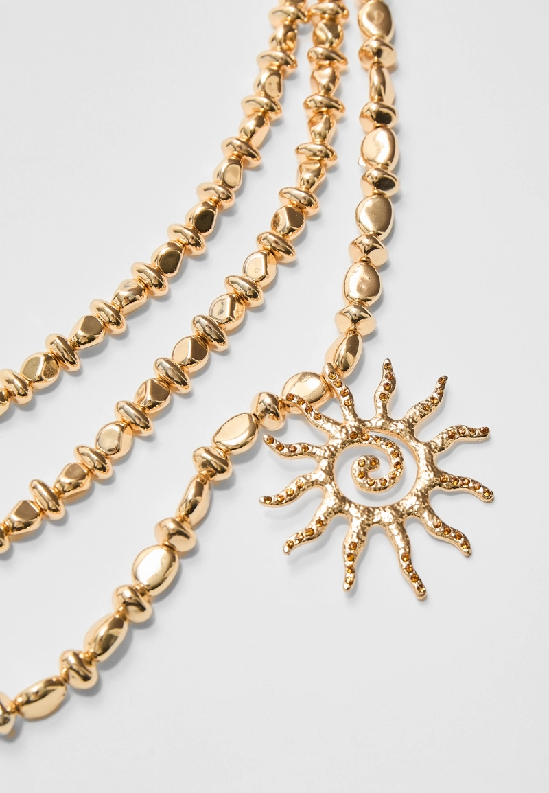Длинное колье «Солнце»