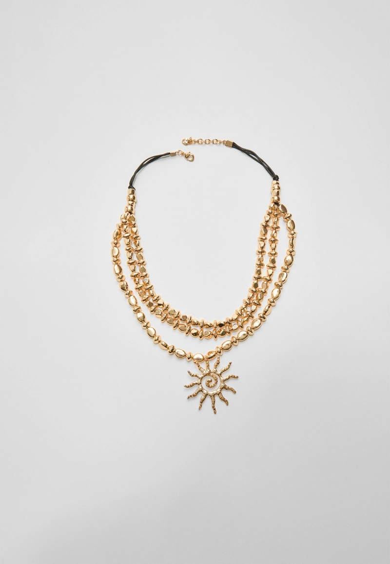 Длинное колье «Солнце»