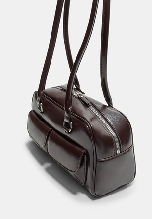 Сумка через плечо с карманами и длинной ручкой- Заказать в России