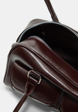 Сумка через плечо с карманами и длинной ручкой- Заказать в России