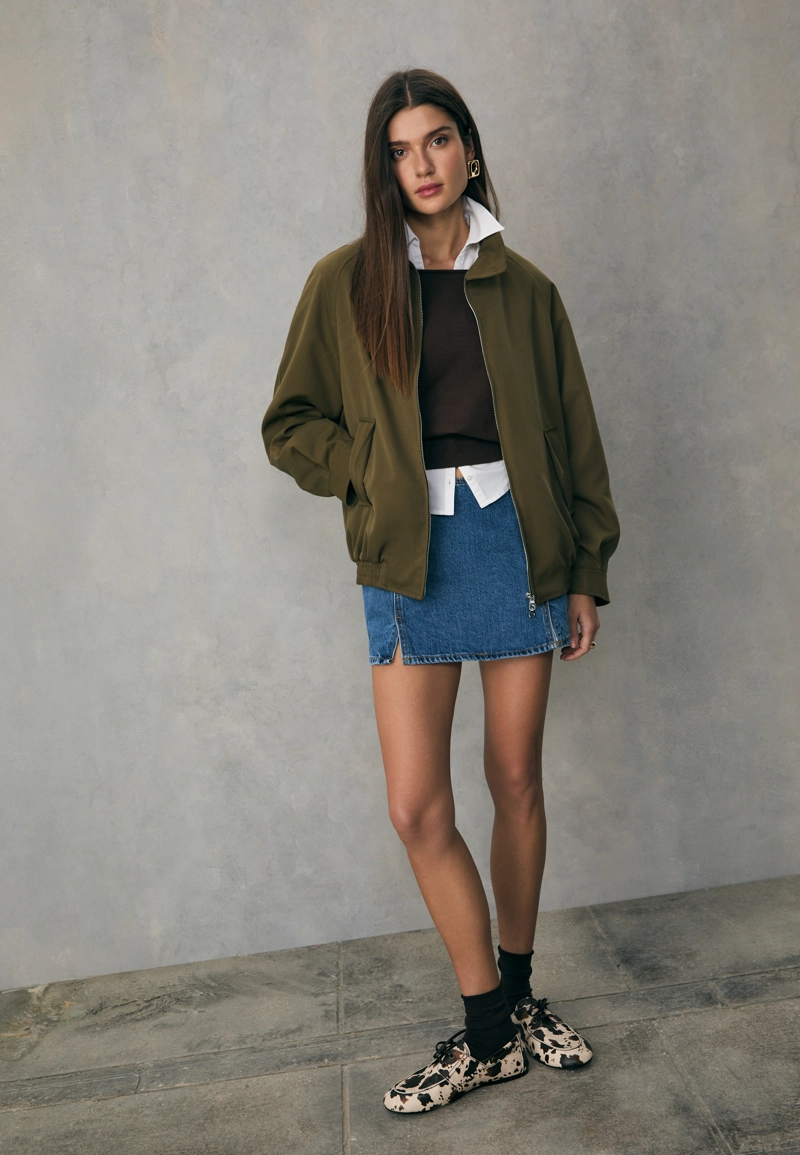 Мини-юбка-шорты с разрезами