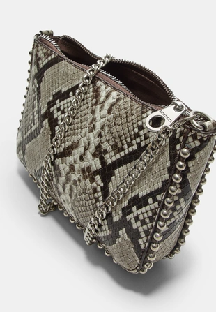 Мини-сумочка в горошек с анималистическим принтом- Заказать в России