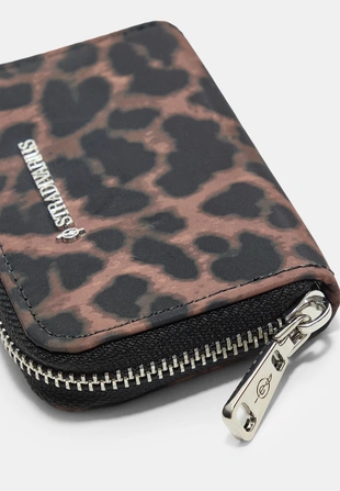 Кошелек на молнии с леопардовым принтом- Заказать в России