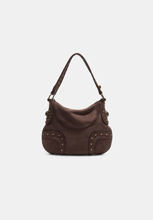 Сумка на плечо с заклепками- Заказать в России