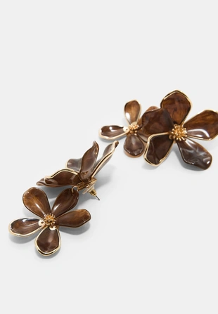 Серьга-каскад «цветок»- Заказать в России