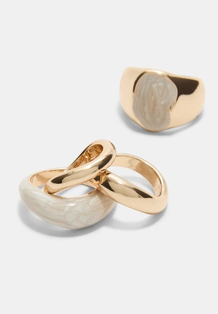 Набор из 4 эмалированных колец- Заказать в России