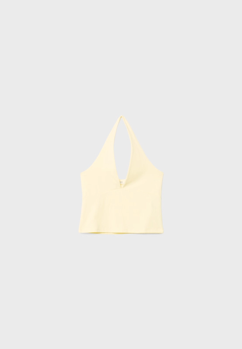 Топ халтер с V-образным вырезом