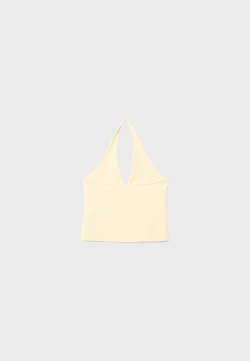 Топ халтер с V-образным вырезом