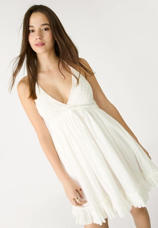 Короткое платье халтер свободного кроя- Заказать в России