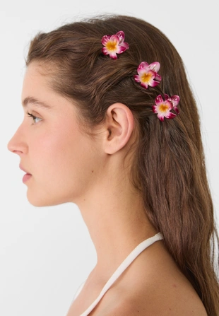 Набор из 6 мини-заколок в виде цветков- Заказать в России