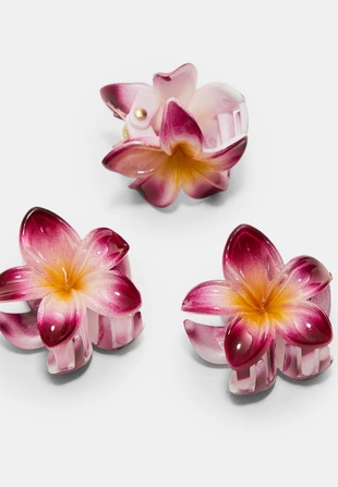 Набор из 6 мини-заколок в виде цветков- Заказать в России