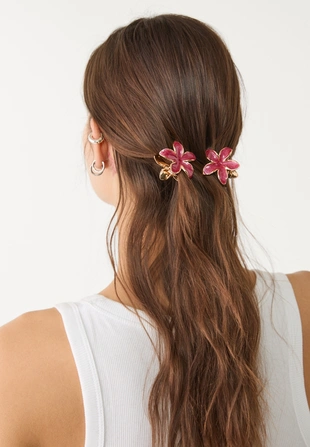 Набор из 3 заколок-цветов- Заказать в России