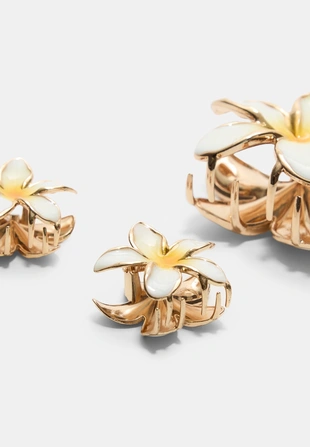 Набор из 3 заколок-цветов- Заказать в России