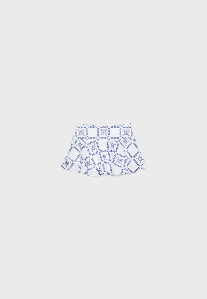 Юбка-брюки с вышивкой