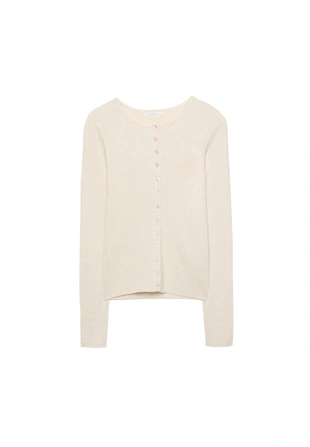 Кардиган в рубчик на пуговицах- Заказать в России