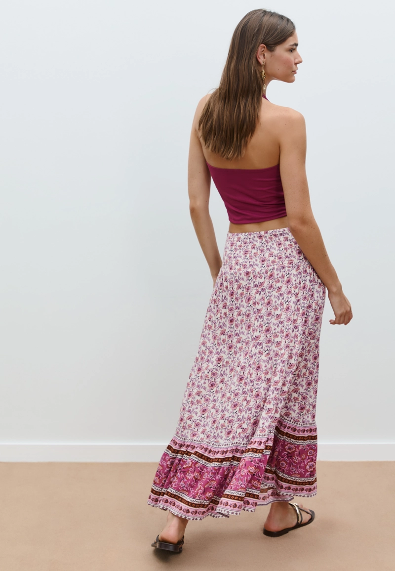 Длинная юбка с принтом