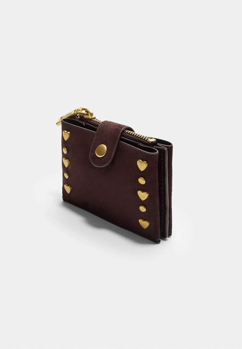 Картхолдер на молнии с заклепками