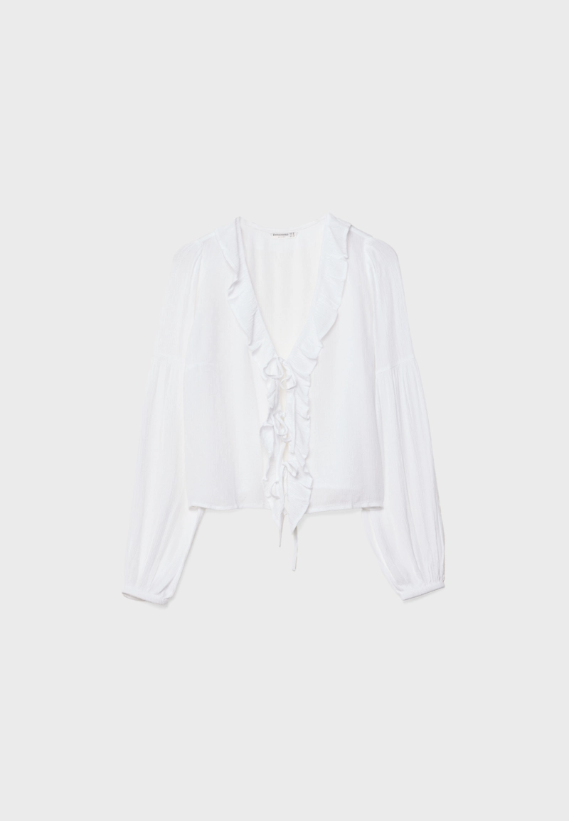 Блузка с воланами