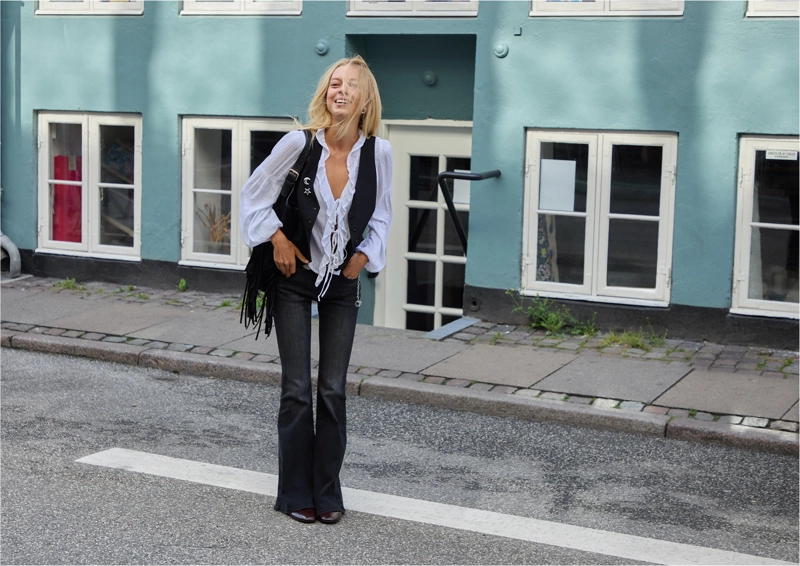 Блузка с воланами