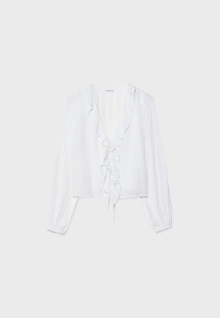 Блузка с воланами- Заказать в России