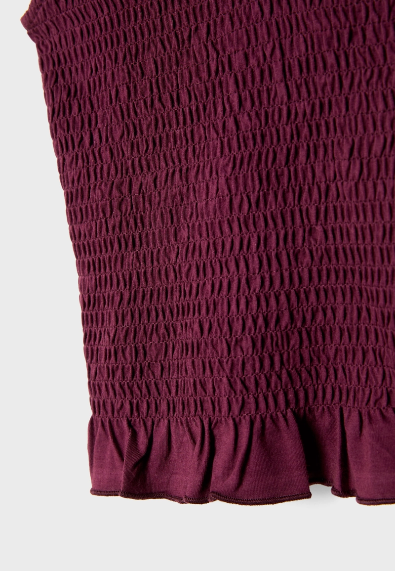 Топ на бретельках с резинками