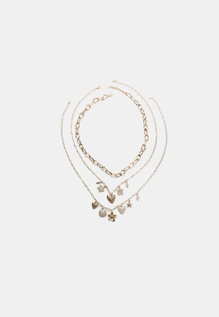 Комплект из 3 колье с эмалевыми подвесками- Заказать в России