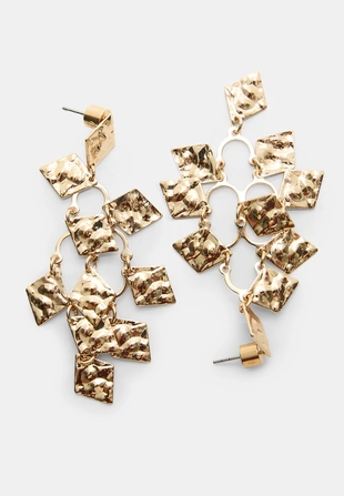 Серьги с ромбами- Заказать в России