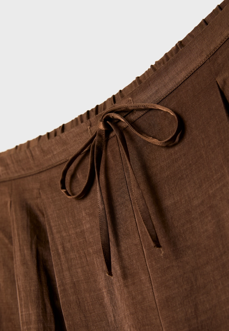 Брюки с текстурным шнурком