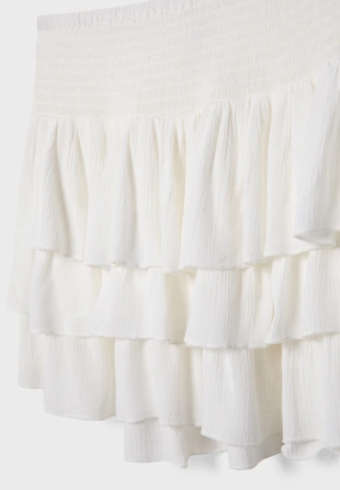 Мини-юбка с оборками- Заказать в России