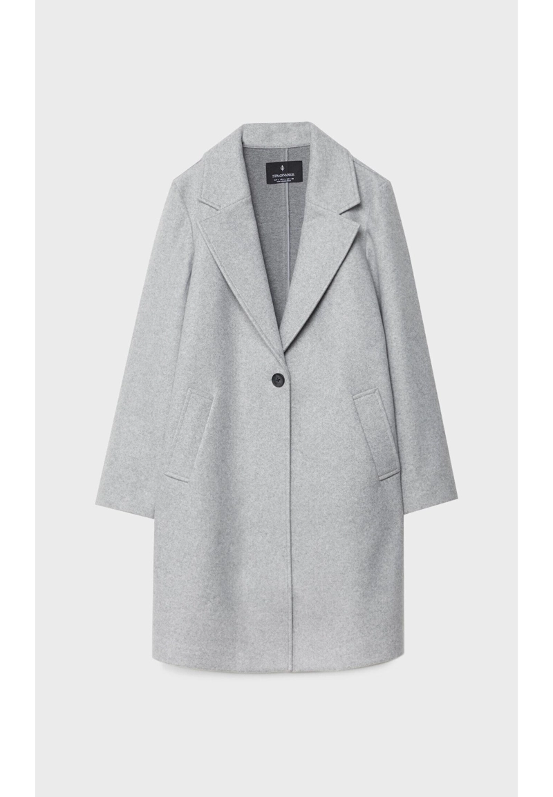 Пальто миди на пуговице из мягкой ткани