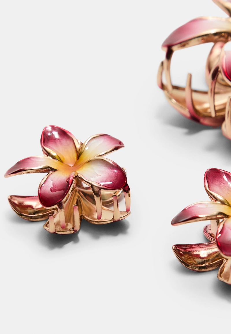 Набор из 3 заколок-цветов