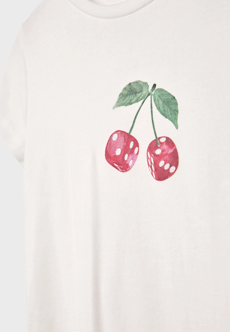 Облегающая футболка с принтом