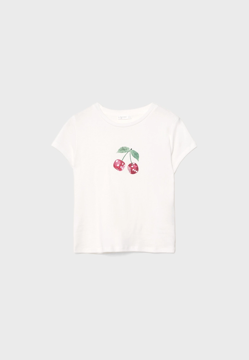 Облегающая футболка с принтом